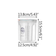 Grain Food Storage Tank and More: Kitchen Storage Box with Moisture-Proof Sealed Cans and Multi Grid Large Capacity Organizers