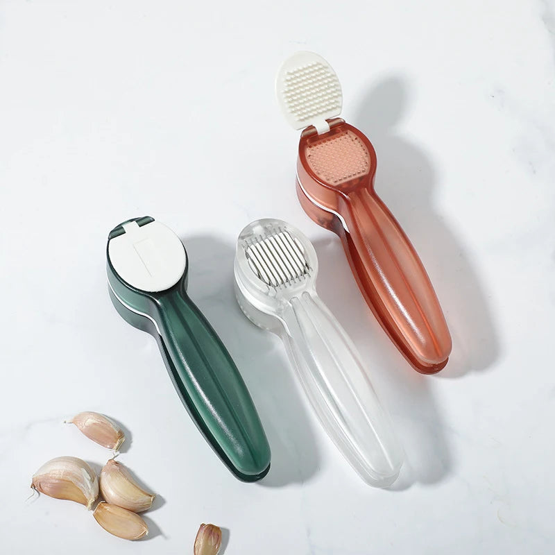 Kitchen Accessories 2 In 1 Multifunction Garlic Press Manual Garlic Mincer Chopping Garlic Tools Mincer Chopping Ginger Squeezer