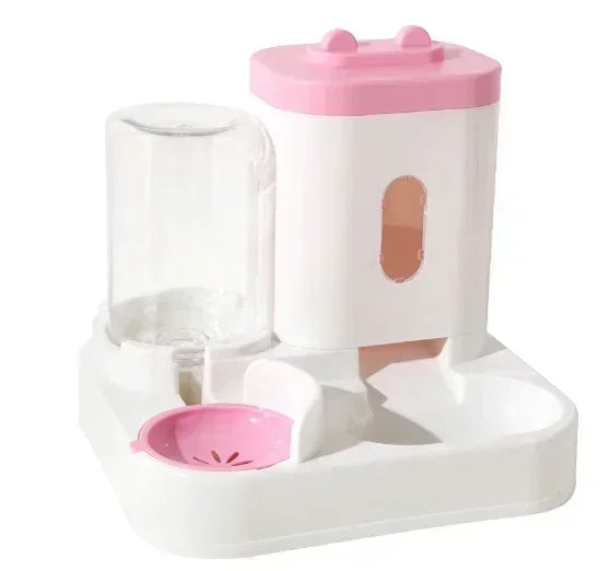 Cat feeder, dog cat basin with water dispenser bowl, dog food automatic circulation, cat food utensils, pet products universal