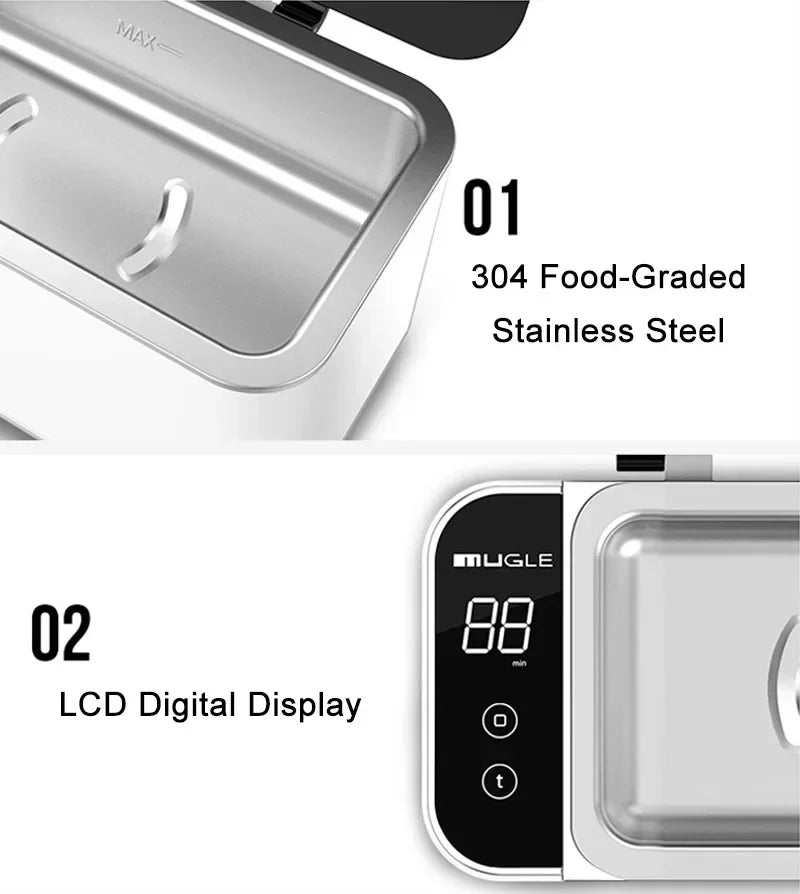 Smart Home Ultrasonic Cleaner for Jewelry Glasses Circuit Board Watches Denture Teeth Razor Ultrasound Cleaning Washing Machine