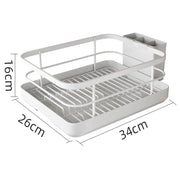 Kitchen Dish Storage Drainer Bowl Rack Sink Shelf Multifunctional Dish Drainer Countertop Chopsticks and Dishes Organizer