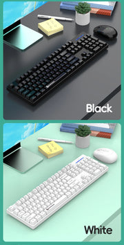 2.4G Wireless Keyboard and Mouse Set Gaming Wireless Keyboard Mouse Combo Wireless Mouse for Laptop Desktop PC Accessories