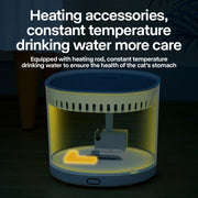 Cat Water Fountain Automatic Pet Water Fountain 1.8L  Cat Water Dispenser with 1 Replacement Filter for Cats and Dogs