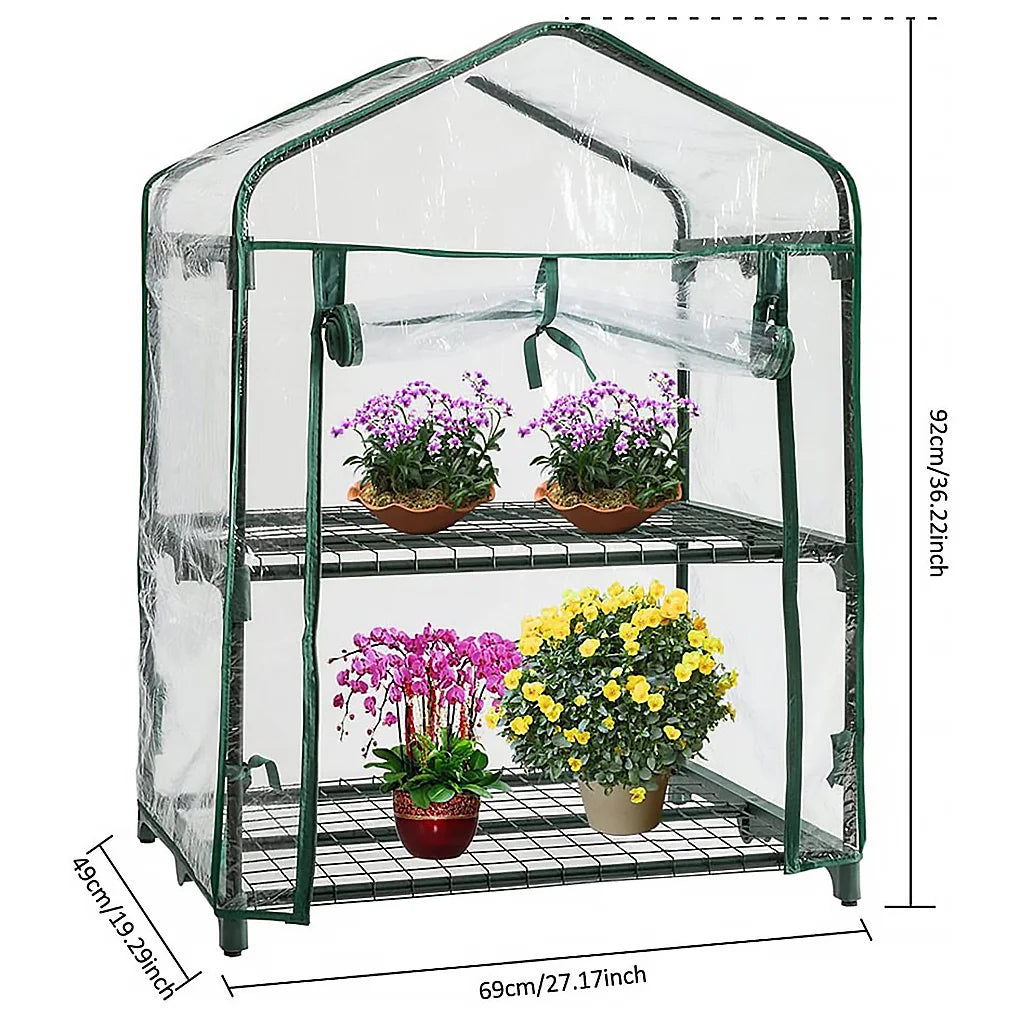 3/4/5 Tiers Garden Greenhouse Cover Plant Flower Growth House Heat Retaining PVC Waterproof Cover Garden Wear-resistant