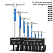 T-Handle Bicycle Hex Key Wrench Set 2-10mm CRV Steel Allen Key Bike Repair Tool for MTB Road Bike Maintenance Kit