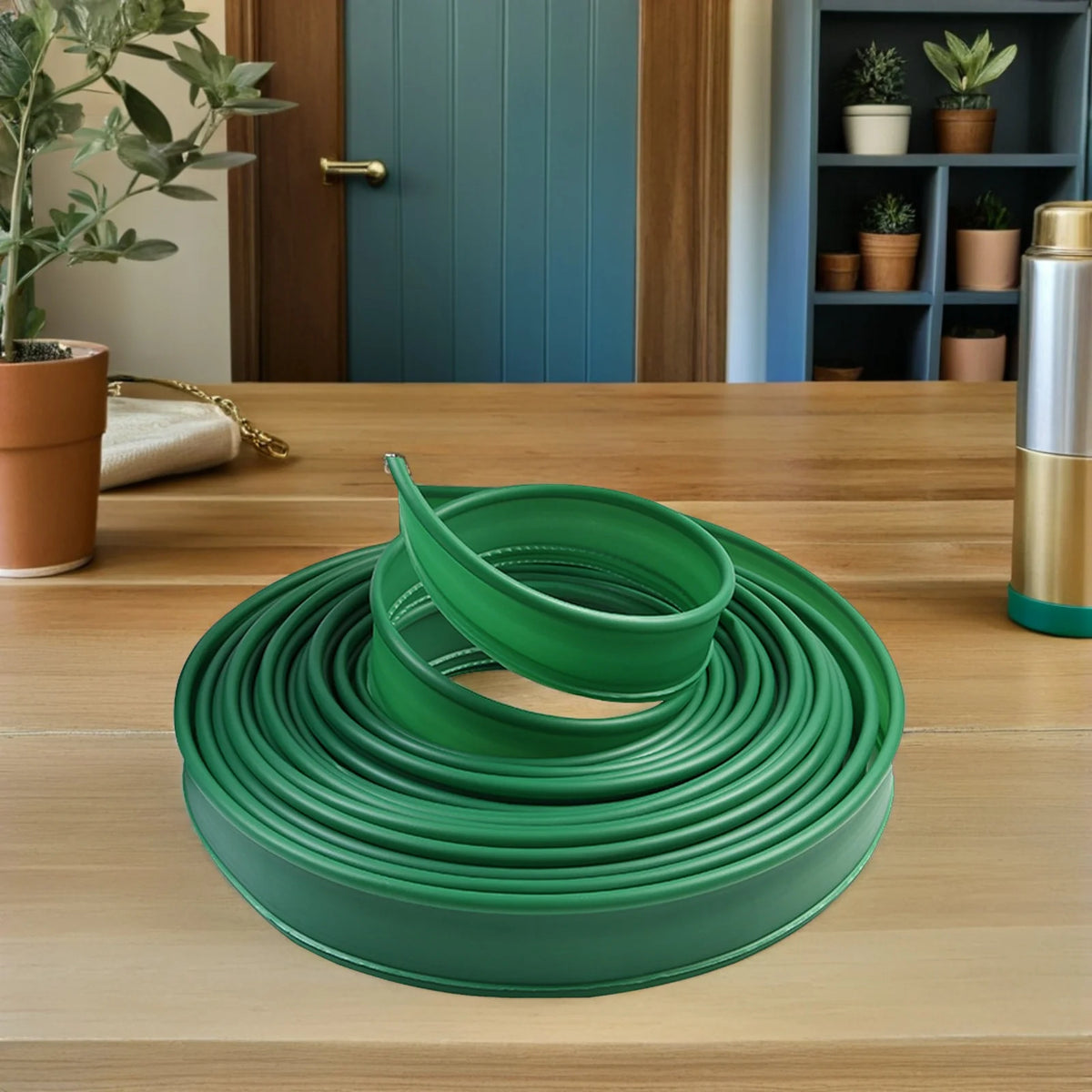 2M Lawn Edging Strip Green Garden Border Fence Outdoor Grass Protection Barrier Landscape Tree Isolation Path Gardening Edge Kit