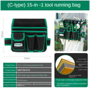 Electrician Tool Bag Professional Greener Tool Bag Waterproof Classic Kit Multi-functional Work Tools Portable Tools Organizer