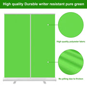 Green Screen,Portable Pull Up Wrinkle Resistant Polyester Green Background Screen, Chroma Key Green Panel For Video Live Game