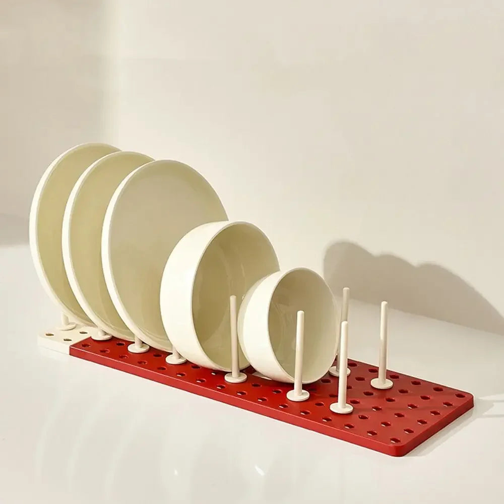 Kitchen Organizer Dish Drying Rack Plates Shelf Plastic Holder Dish Rack Sink Draining Bowl Storage Stand Home Accessories