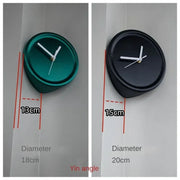 Living Room Silent Wall Clocks Simple Non-Ticking Punch-Free Corner Wall Clock Bedroom Technology Luxury Art Home Decoration