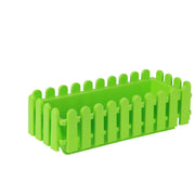 Fence Garden Fence Rectangular Plastic Strip Vegetable and Flower Slot Extra Large Thickened Resin Hydrophilic Fence Basin