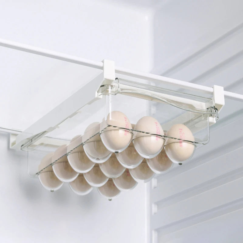 Hanging Fridge Storage Clear Refrigerator Shelves Organizer Eggs Fruits Vegetable Food Container Space Saving Kitchen Drawer Box