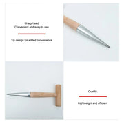 Hand Dibber Garden Tool Stainless Steel Garden Dibber With Wood Handle for Sowing Transplanting Planting Bulb Digging