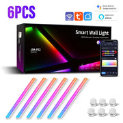 LED Smart Wall Lamp RGBIC Light Bar DIY Atmosphere Night Light APP Music Rhythm TV Backlight Bedroom Game Room Decoration