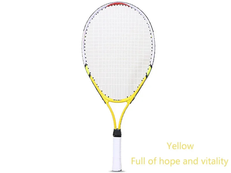 Hot Sale 23 Inch Special Tennis Racket for Teenagers Aluminum Alloy Tennis Racket Strong Nylon Wire for Children's Training 1pcs
