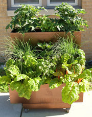 Garden Planter Flower Box Garden Bed Raised 3-tier Mobile Garden Balcony Planter Trolley With 4 Wheels Easy Movable and Fixed