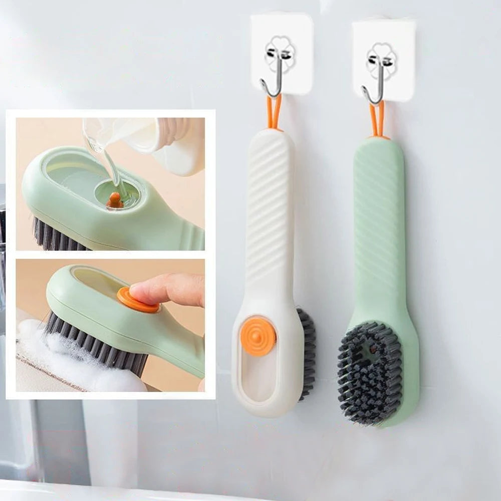 Cleaning Brush With Soap Dispenser Cleaning Products for Home Laundry Household Multifunctional Shoe Brush Clean Clothes Tools