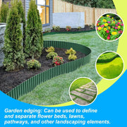 Corrugated  Garden Edging 7.87" x 30Ft, Landscape Edging Border for Lawn, Flower Bed, Garden Fence, Paver Edging