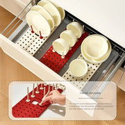 Kitchen Organizer Dish Drying Rack Plates Shelf Plastic Holder Dish Rack Sink Draining Bowl Storage Stand Home Accessories