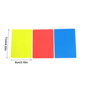 Soccer Referee Cards Professional Referee Gear Sports Official Equipment High Visibility Red Yellow Card for Football Basketball