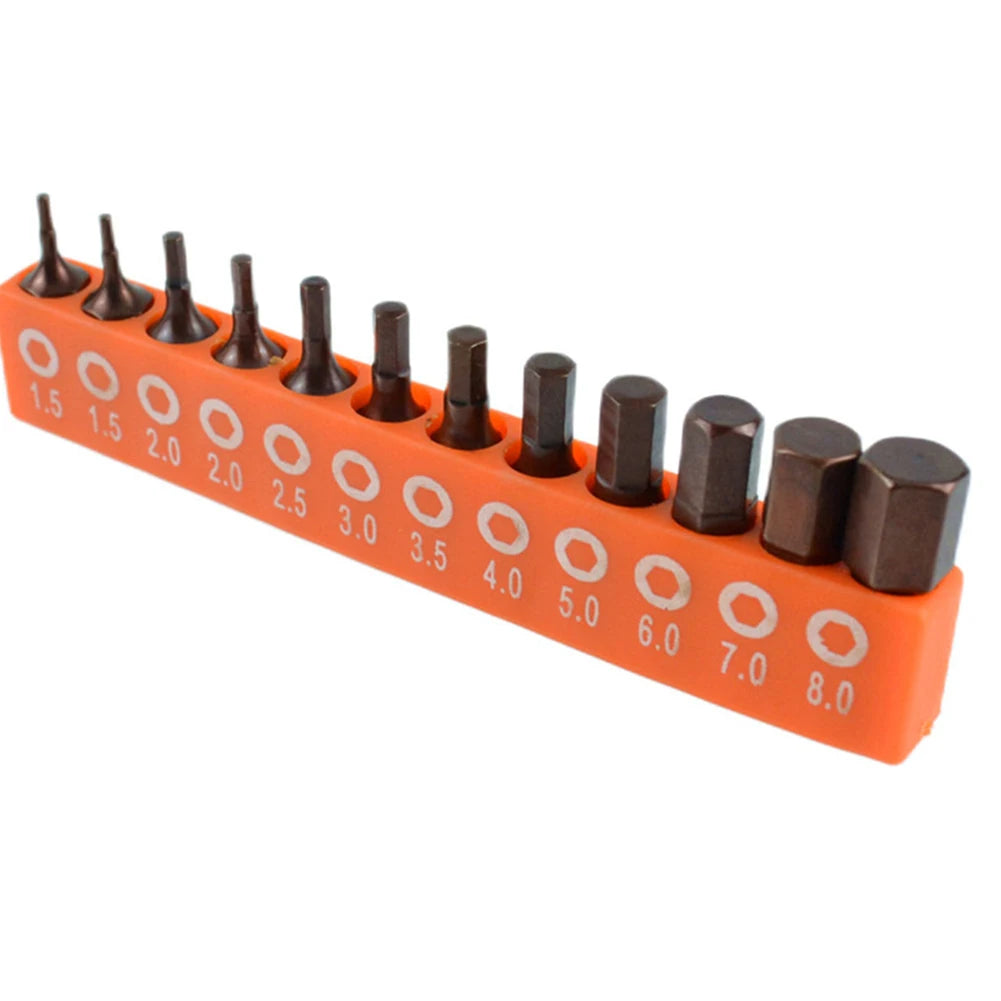 12pc/24pc Screwdriver Bit Set 25mm 1/4in Hex Shank Security Magnetic Driver Bit Pneumatic Electric Screwdriver Bit Hand Tool Set