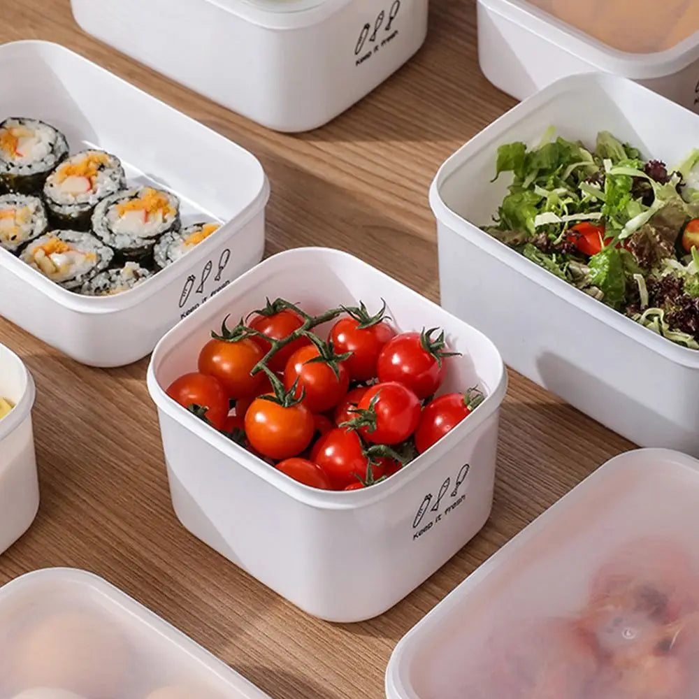 Large Capacity Food Storage Box Useful Plastic Moisture-proof Vegetables Food Container Fresh-keeping Fridge Organizer