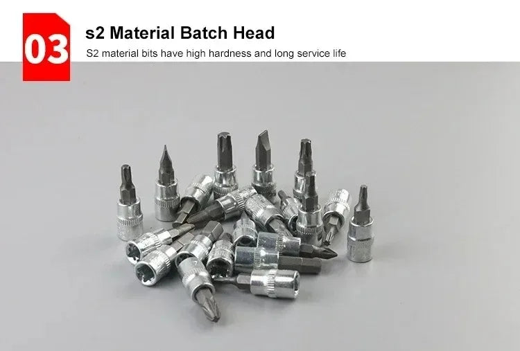Professional Car Repair Tool Set Motorcycle Toolbox Set 46-Piece Set Car Repair Kit Ratchet Wrench Set Sockets Auto Repair Tools