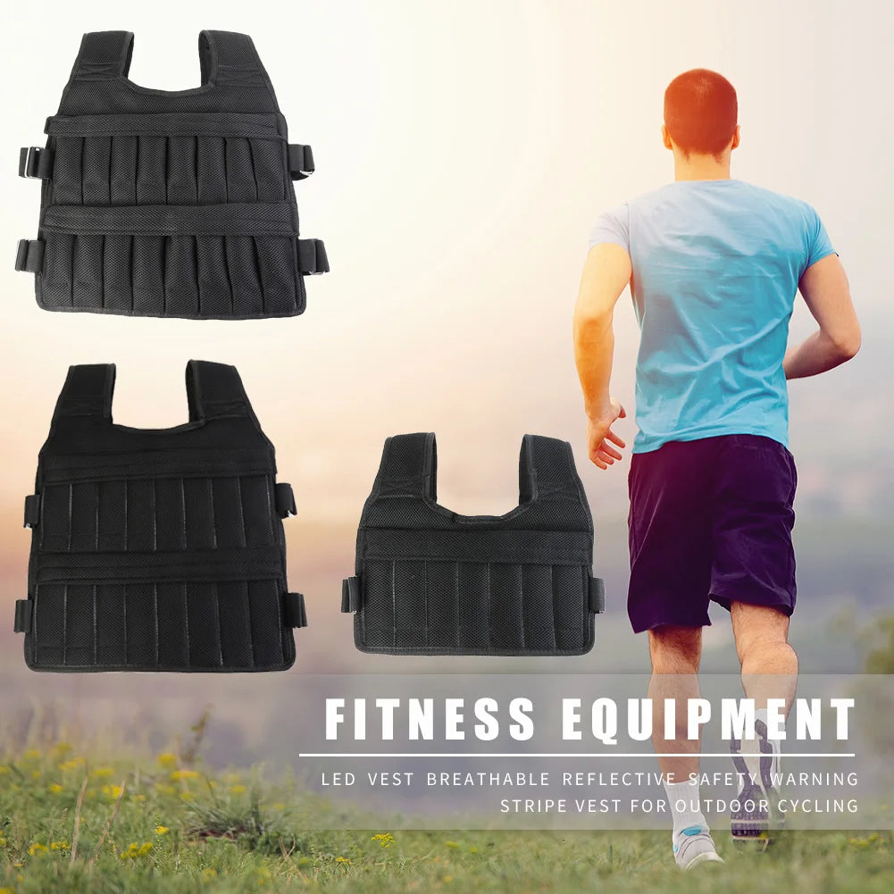 3/15/35kg Weight Training Suit Empty Bag Fitness Running Vest Adjustable Weight Jacket Workout Equipment for Workout Jogging