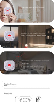 Wireless Anti Spy Detector Portable Infrared Camera Finder Security Protection Anti-Peeping Hidden Devices Camera Bug Detector