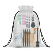 Mobile Phone Cleaning Set: Screen Cleaner, Wet/Dry Wipes，Dust Remover Stickers，Detail Brushes & Swabs，For Phones/Tablets/Laptops