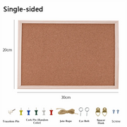 Home Decor DIY Cork Display Panel Soft Decorative Cork Board Wood Hanging Photo Background