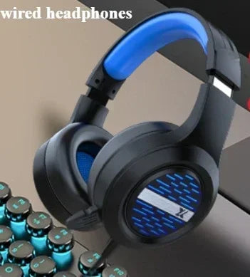 Eweadn GX330 Wired Keyboard Mouse Set Retro Punk ABS Keycaps Gaming Keyboard Mouse Headphones family Office PC Gamer Laptop Gift