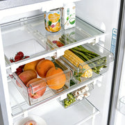 Hanging Fridge Storage Clear Refrigerator Shelves Organizer Eggs Fruits Vegetable Food Container Space Saving Kitchen Drawer Box