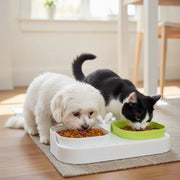 Double Pet Bowls Set for Dogs - Durable Non-Slip Food Water Feeder Dish Pet Supplies