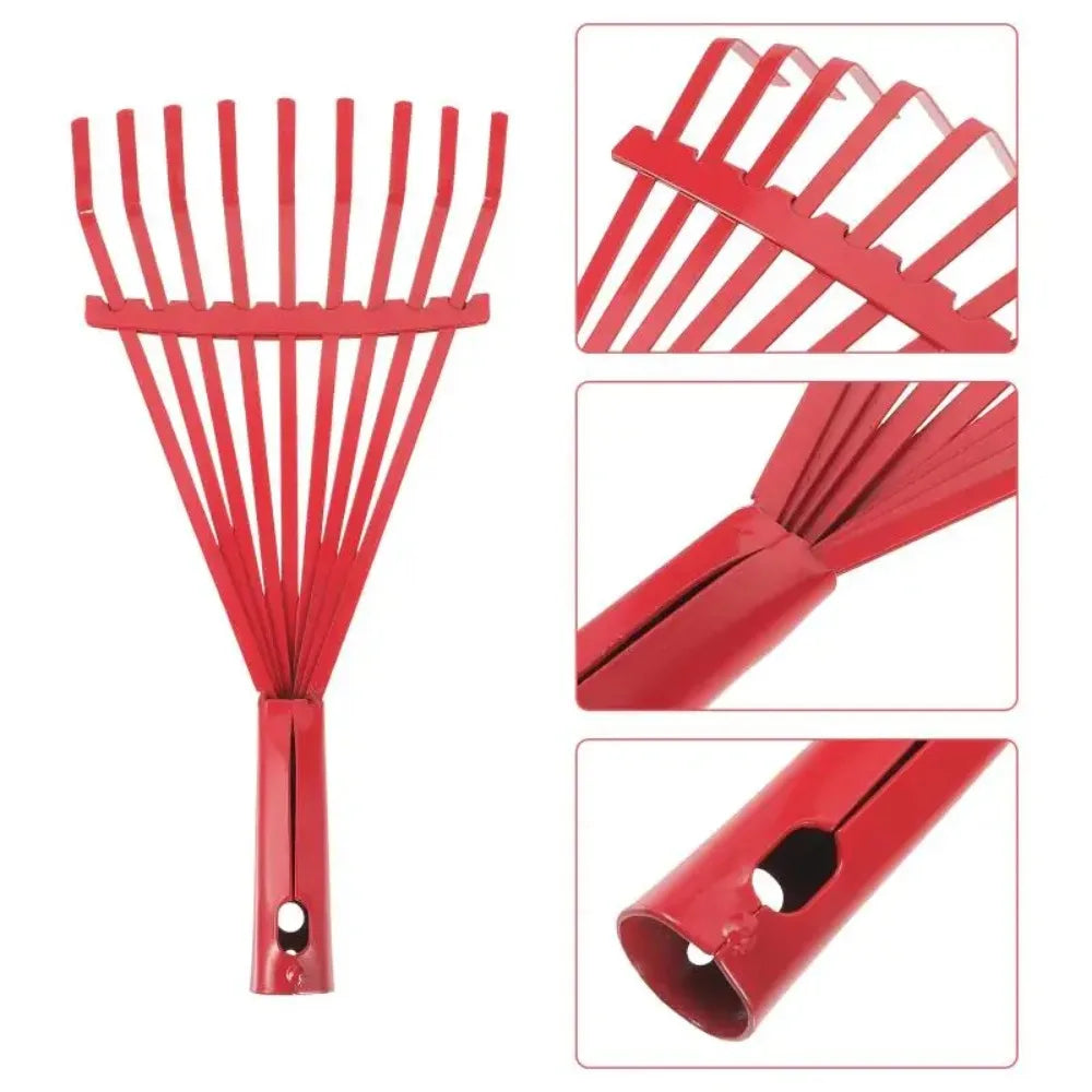 High-carbon Steel Rake Leaf Rake Fallen Leaves Rake Garden Lawn And Yard Metal Rake Farm equipment Tools