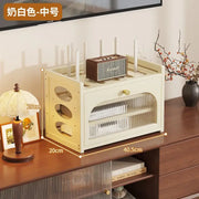 Living Room Wi-Fi Router Storage Rack, Home Tv Storage Box, Multi-Tiered Storage Rack, Office Storage Rack