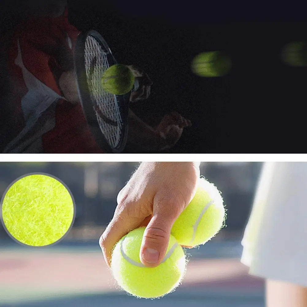 High Elasticity Training Entertainment Ball Tennis For Competition Training Exercises Elastic Fiber Rubber Outdoor Tennis Ball