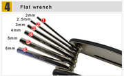 Bicycle Repair Tools Kit, Hex Spoke, Cycling Screwdrivers Tool, Tyre Lever, Allen Wrench, Mountain Bike Multitool