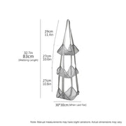 Storage Solution for Sports Equipment, Wall Mounted Mesh Hanging Bag for Basketball Soccer.