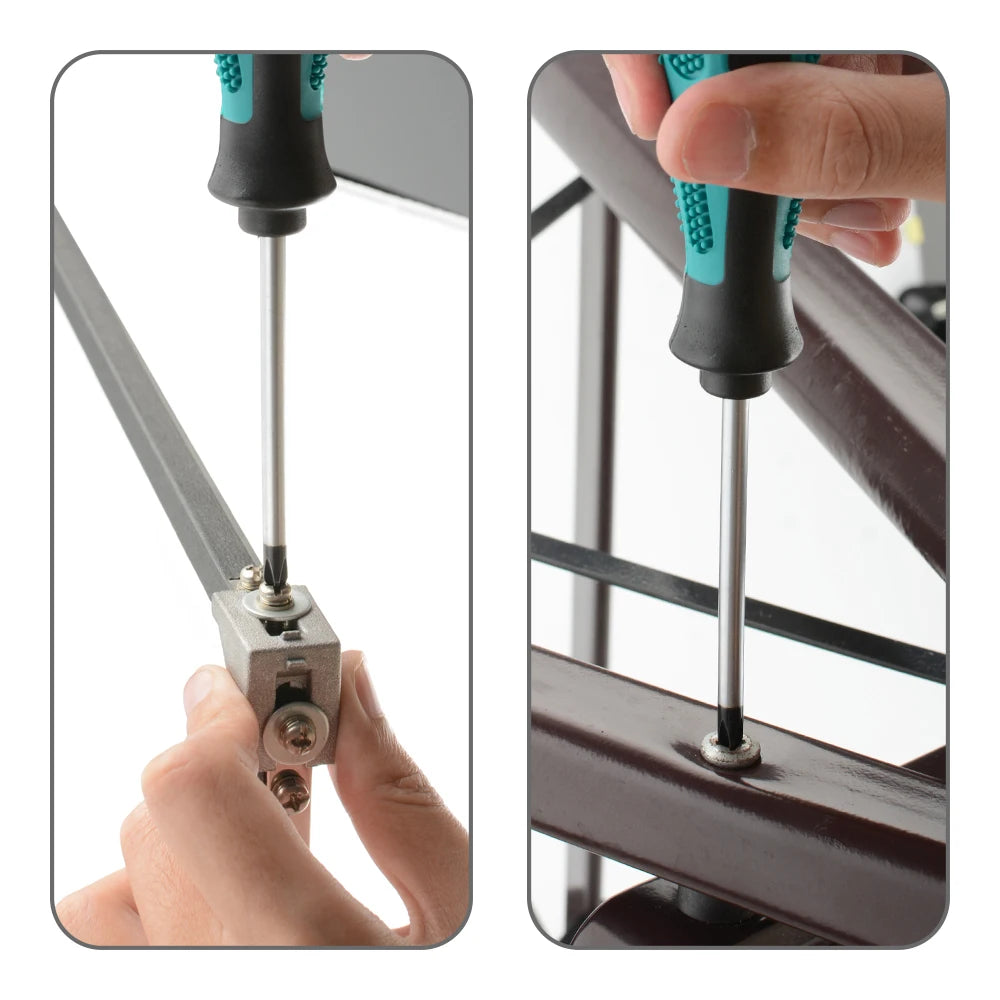 Multipurpose Handle Screwdrivers Set With Magnetic Insulated Security Repair Hand Tools Cross/Straight Type Mini Screw Driver