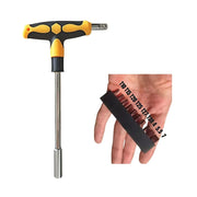 Screwdriver Set with T-shape Cross and Straight Slot Hexagon and Plum-shaped Heads for DIY Lovers Maintenance