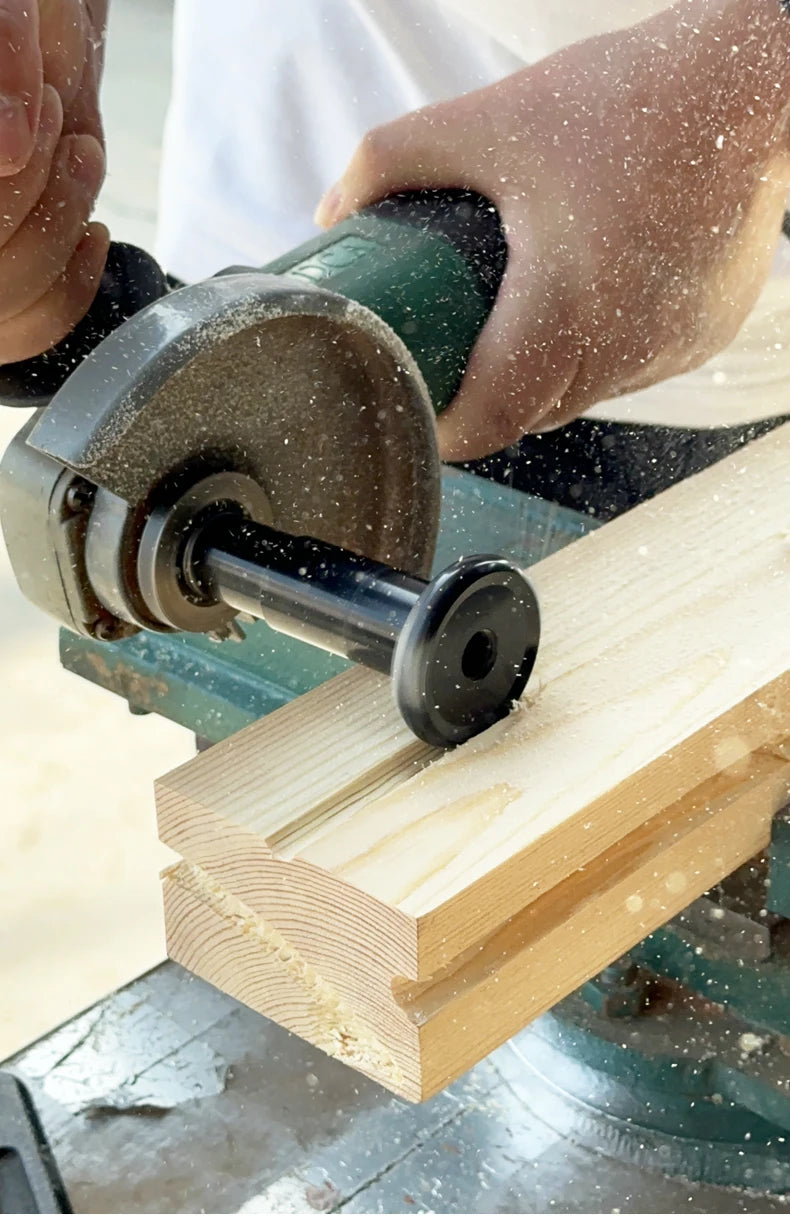 Woodworking Carving and Polishing Set Tools 10/14mm Power Carving Attachment for Angle Grinder Wooden Groove Carving Tool
