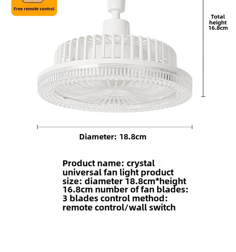 New Ceiling Smart LED Fan Light Living Room Bedroom Modern and Simple Home Intelligent Remote Control Restaurant LED Fan Light