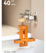 Woodworking Cabinet Door Installation Jig,Door Panel Installation Rebounding Device Drilling Tool 2 in 1 Quick Positioning Tool