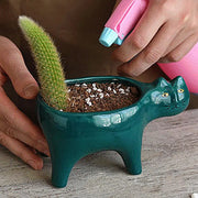 Cute Ceramic Garden Living Room Cactus Plants Balcony Plant Pot Flower Pot Plant Container Tabletop Ornaments