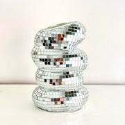 Disco Vase Modern Home Decoration Handmade Mirror Tile Flower Bottle Aesthetic Room Decor Funky Home Flower Vase Decor