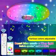 RGB Smart Ceiling Light LED Interior Home Decorative Light Luster Dimming Remote Control WIFI Living Room Ambient Light Party