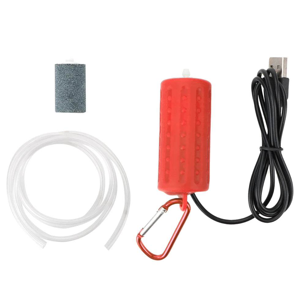 Fish Tank Accessories Mini USB Aquatic Terrarium Filter Mute Energy Saving Supplies Aquarium Fish Tank Oxygen Air Pump Portable