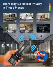 Anti Spy Hidden Camera RF Detector bug Finder GPS Tracker 4G 5G Mobile Signal WiFi bluetooth Scanner Find Out Spy Gadgets Detect