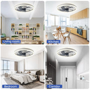 IRALAN Smart Ceiling Fan With Lights Remote Control Bedroom Decor Ventilator Lamp 6-speed wind speed led Circulator fan light